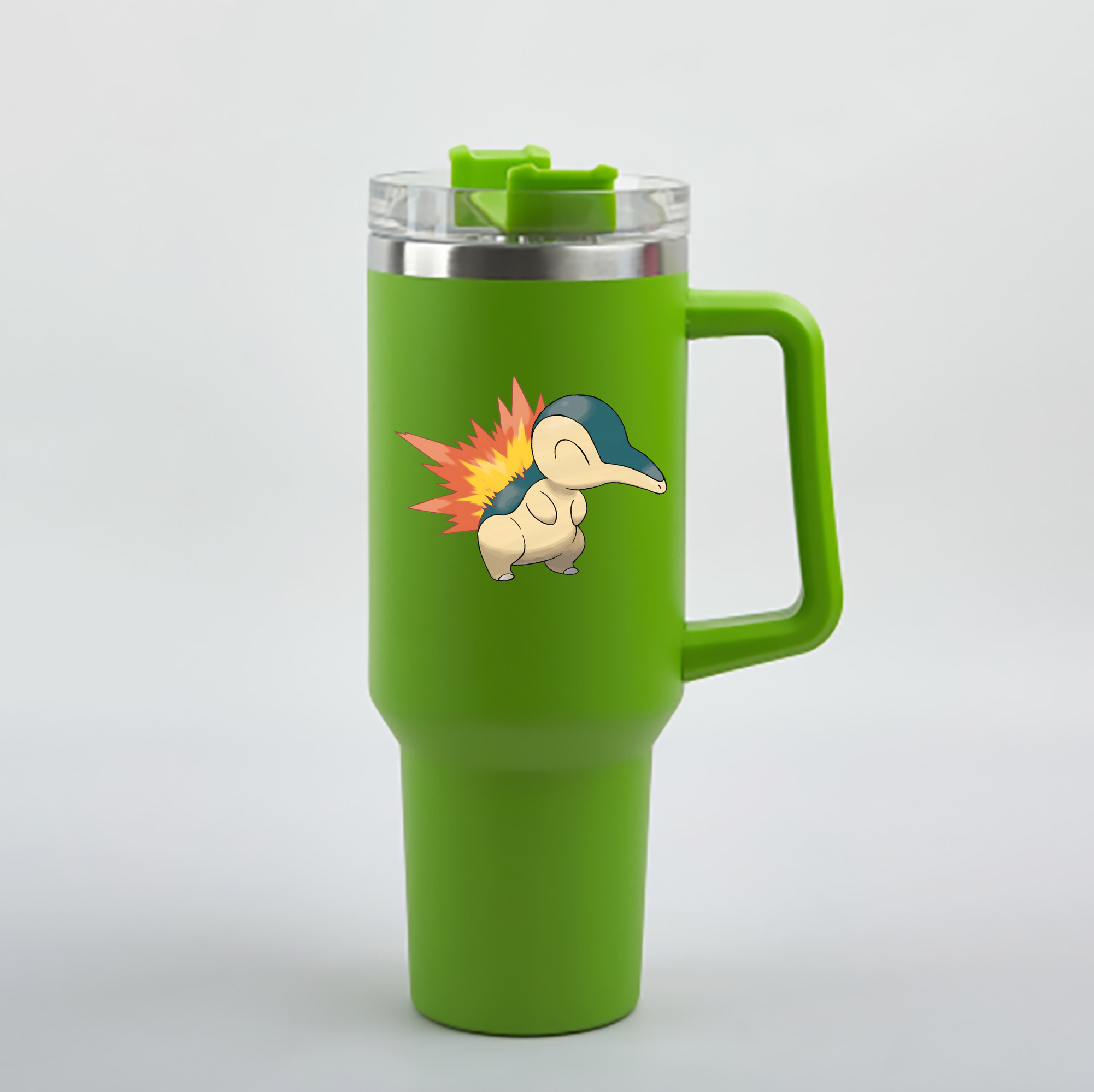 （画像用） ポケットモンスター Pokémon 1200mL車用タンブラー - クリスタルステッカー（プラスチックストロー付き）